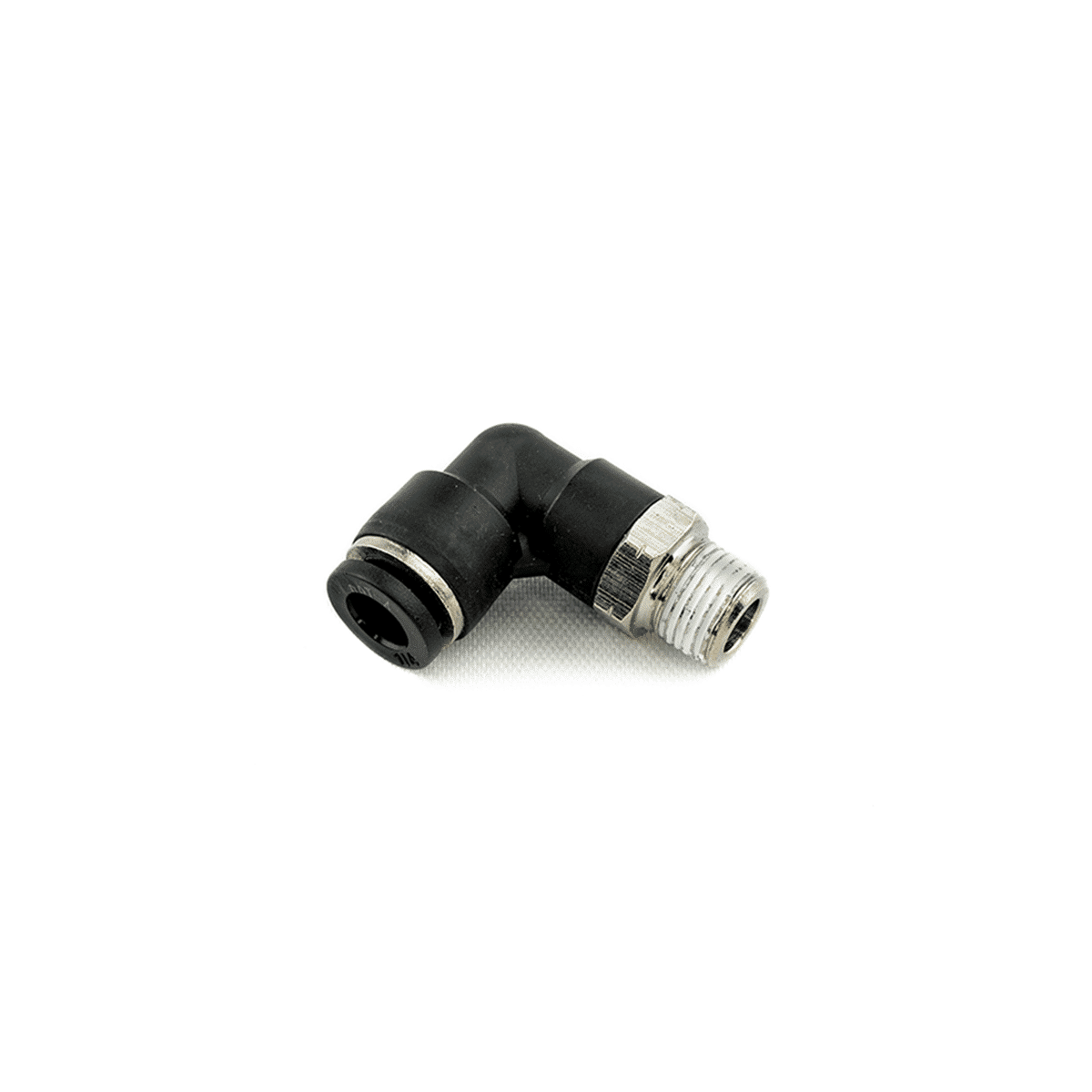Brass Swivel Male Elbow — 1/4" Push-Hose × 1/8" Male NPT