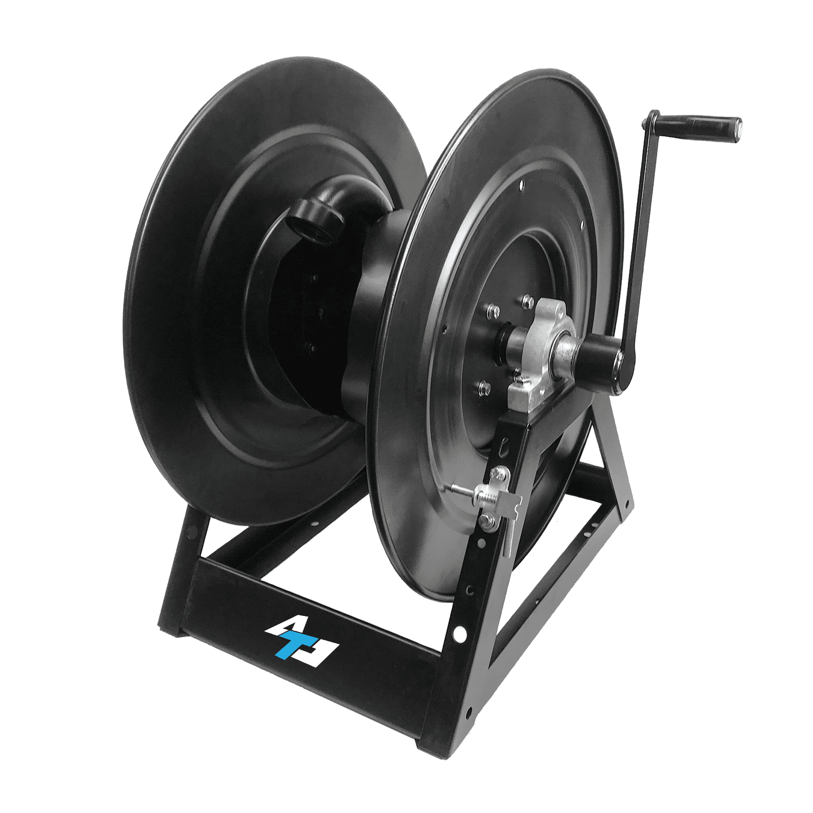 1.5" Manual-Rewind Hose Reel — 15m (50ft) Lay-Flat Hose Included