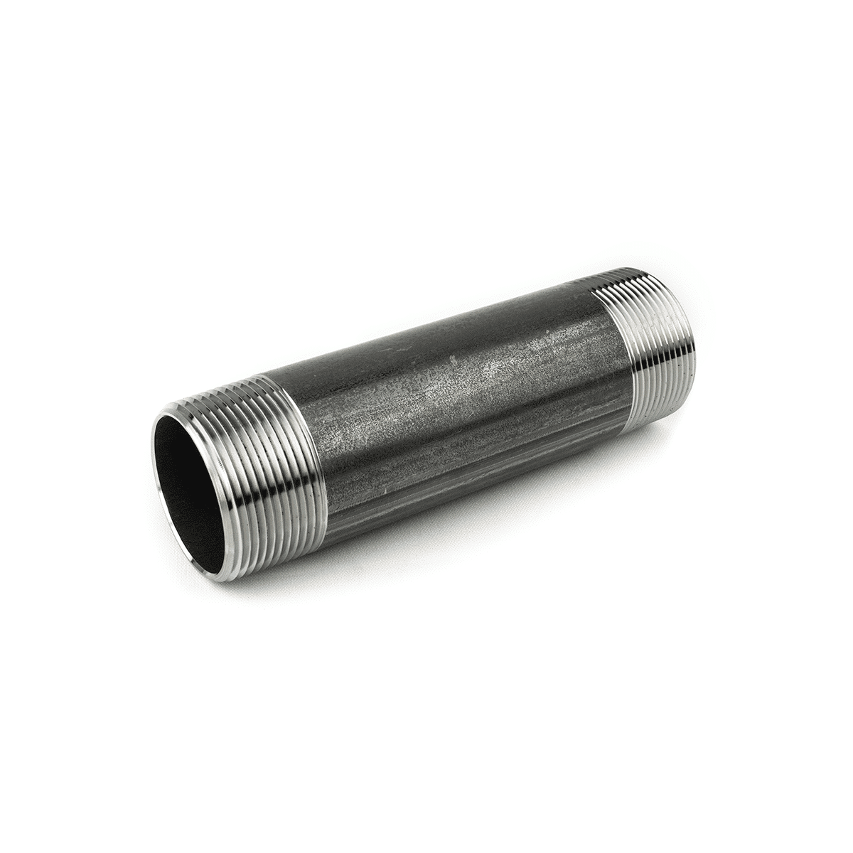 2.5" × 6" Schedule 40 Threaded Steel Pipe Nipple