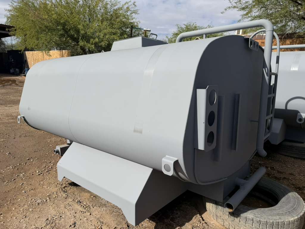 2,000-Gallon Steel Water-Truck Tank — Teardrop, 3/16" Tempered Steel